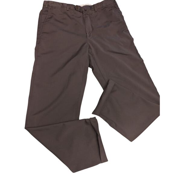 Ermenegildo Zegna Dress Pants Mens 36x30 Chino Trousers Brown Portugal Wool Work
